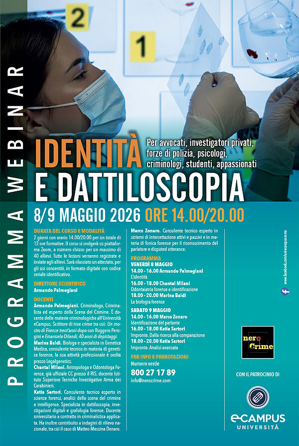 webinar di criminologia