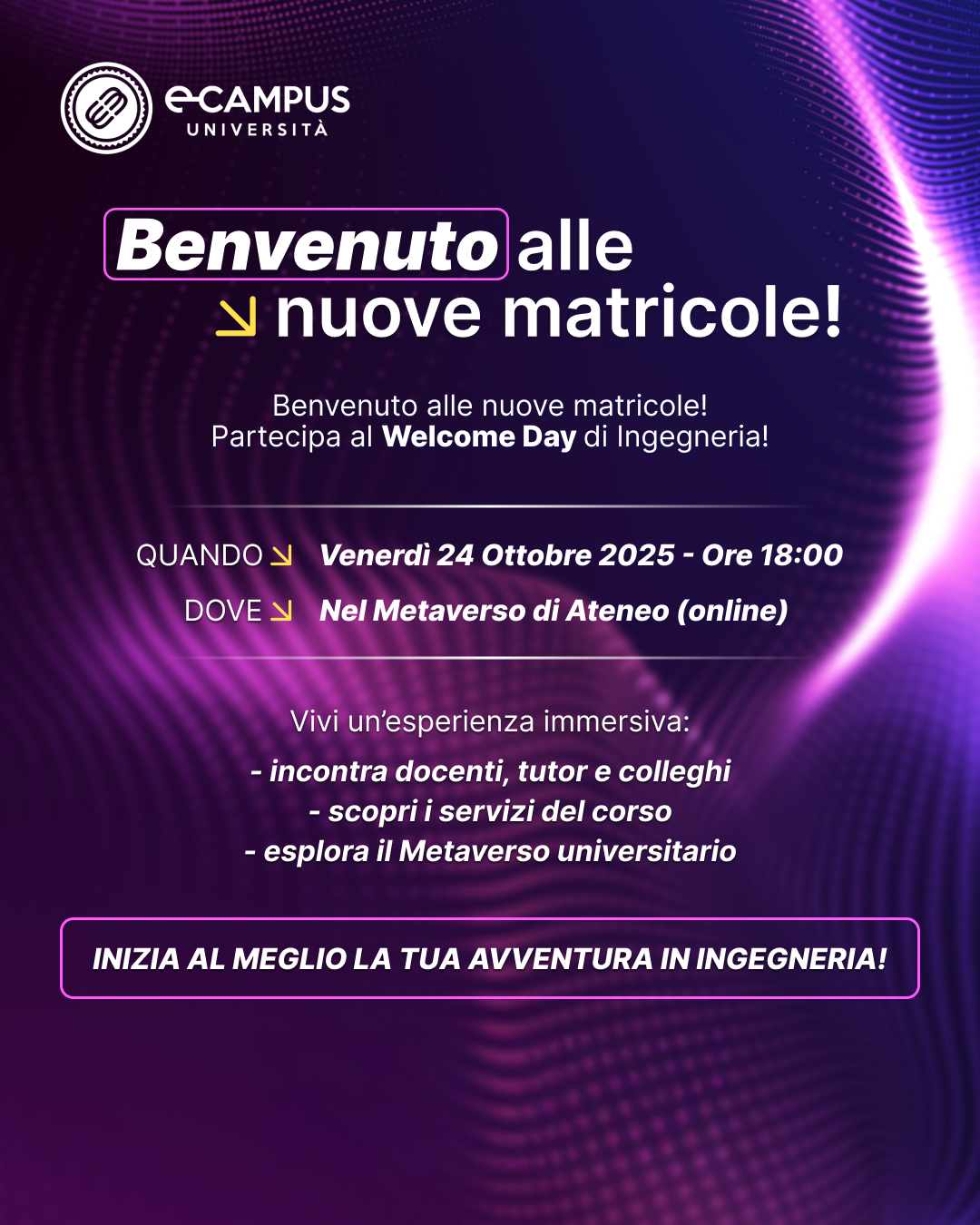 Welcome Day di Ingegneria