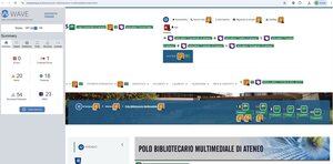 validazione Wave pagina Polo Bibliotecario Multimediale di Ateneo